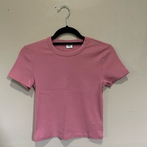 Sunday Best Pink Cropped T-shirt